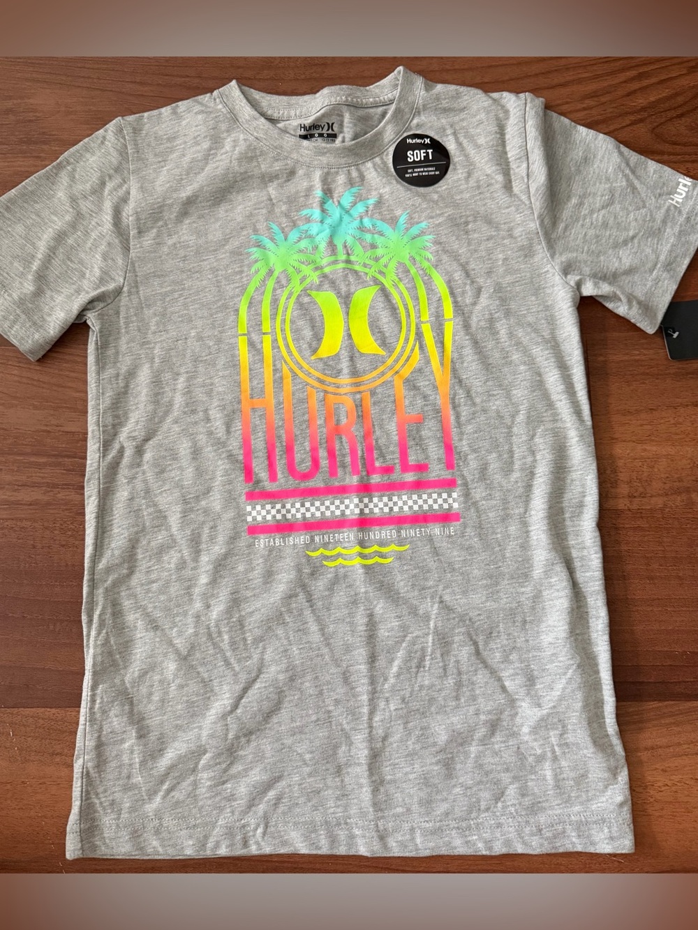 Hurley Boys Gray T-Shirt, Large